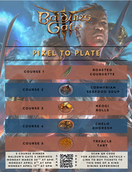 Pixel to Plate: Baldur's Gate 3 inspired 5 course dinner at Bard & Baker in Troy