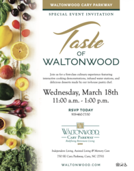 Taste of Waltonwood | Waltonwood Cary Parkway