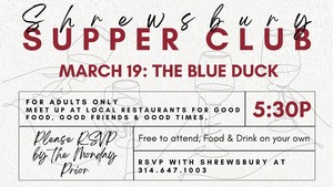 Shrewsbury Supper Club: March at the Blue Duck