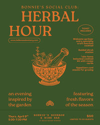 Bonnie's Social Club: Herbal Hour