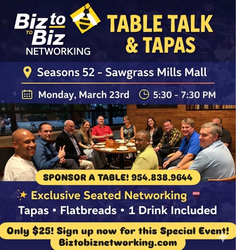 Biz To Biz Networking at Season 52 - Table Talk & Tapas