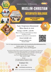 Muslim-Christian Interfaith Dialogue, Topic: FORGIVENESS (ATONEMENT)