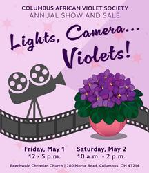 Columbus African Violet Society Show and Sale, Friday, May 1 and Saturday, May 2