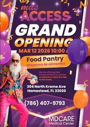Mas Access Grand Opening and Food Distribution