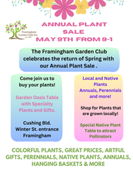 Framingham Garden Club Plant Sale