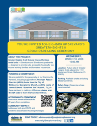 Neighbor Up Brevard - Affordable Housing Groundbreaking