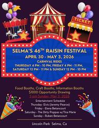 Selma's 46th Raisin Festival | April 30 - May 3