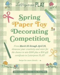 Spring Paper Toy Decorating Competition