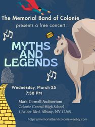 Memorial Concert Band of Colonie presents Myths and Legends