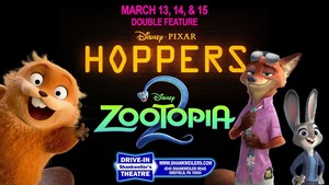 Drive-In Double Feature: HOPPERS and ZOOTOPIA 2
