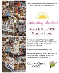 Saturday Market at Saint Mary Ukrainian Orthodox Church