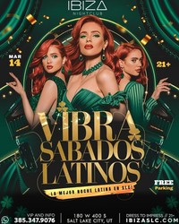 Vibra Sábados Latinos – Latin Music Night at IBIZASLC | March 14, 2026