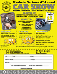 Manheim Sertoma 4th Annual Car Show