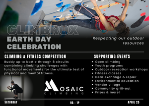 Mosaic ClimbRox Earth Day Celebration