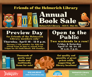 Helmerich Library Annual  Book Sale