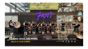 Sierra Highland Pipers LIVE at Reno Public Market