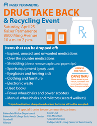 Kaiser Permanente Drug Take Back and Recycling Event