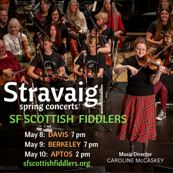 Stravaig Spring Concerts, San Francisco Scottish Fiddlers led by Caroline McCaskey