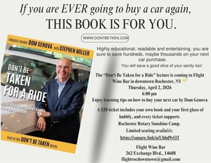 The “Don’t Be Taken for a Ride” lecture