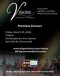 Visions Chamber Singers Premiere Concert