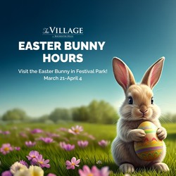 Free Visits With The Easter Bunny At The Village of Rochester Hills!