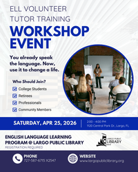 English language learning volunteer tutor workshop