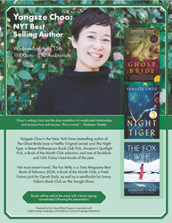 Yangsze Choo, NYT Best Selling Author