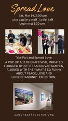 Spread Love Popup  +  What's So Funny About Peace, Love and Understanding Artists Talk