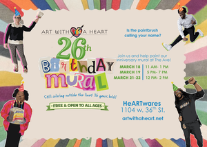 Art with a Heart’s 26th Birthday Mural Painting Party