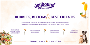 Joybound People & Pets presents Bubbles, Blooms & Best Friends
