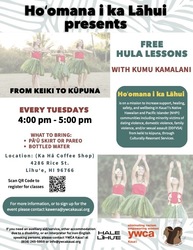 YWCA Kaua'i hosts hula lessons at Hale Lihue