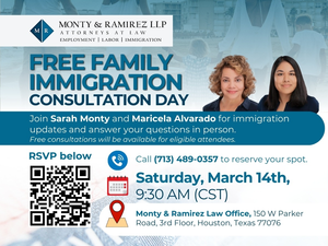 Free Family Immigration Consultation Day - March 14th