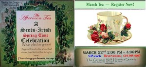 An Afternoon Tea: “A Scots-Irish Spring Time Celebration”