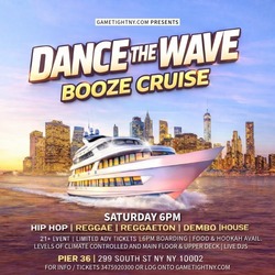 NYC DANCE THE WAVE BOOZE CRUISE SATURDAY SUNSET YACHT PARTY 2026