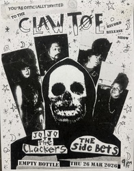 Claw Toe Record Release w/Jo Jo and the Clackers and The Side Bets