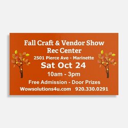 Rec Center Fall Craft & Vendor Show