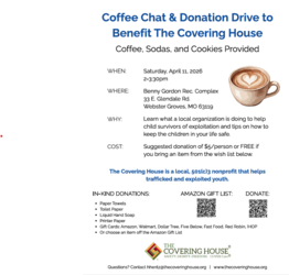 Coffee Chat & Donation Drive to Benefit The Covering House