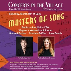 Masters of Song: Soprano Paulina Swierczek and Pianist Erika Switzer Explore the Wonders of Berlioz,