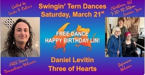 Swingin' Tern Contra Dances Presents Daniel Levitin with Three of Hearts