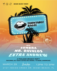 Turntable Bagel Music Week Brunch at Broken Shaker Miami