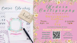 Modern Calligraphy for Beginners at Sweetwaters Coffee & Tea
