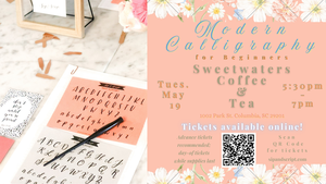 Modern Calligraphy for Beginners at Sweetwaters Coffee & Tea