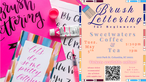 Brush Lettering for Beginners at Sweetwaters Coffee & Tea
