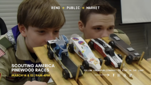 Scouting America Pinewood Races at Reno Public Market