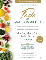 Taste of Waltonwood | Waltonwood Royal Oak