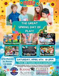 Families invited to “The Great Spring Day of Play” — A Free Community Celebration for Children