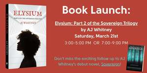 Book Launch: Elysium by AJ Whitney