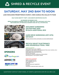 SHRED AND RECYCLE EVENT