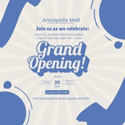 ANNAPOLIS MALL CELEBRATES THE GRAND REOPENING OF ITS TESLA/SLIME CO. WING