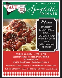 AYCE Spaghetti Dinner Benefitting F.A.C.T.
